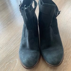 Coolway Black Leather Ankle Boots